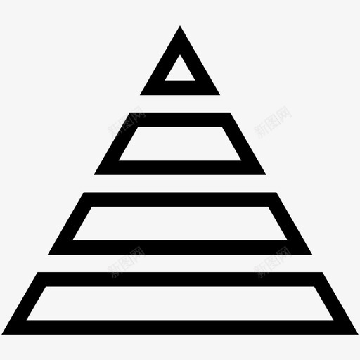 金字塔图图段图标svg_新图网 https://ixintu.com 图 段 金字塔图
