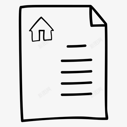 租赁协议地产协议房屋协议图标svg_新图网 https://ixintu.com 协议 向量 图标 地产 契据 房屋 文件 文档 租赁