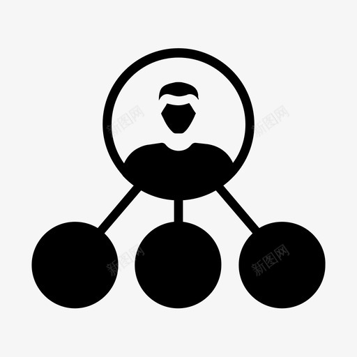 用户连接通信网络图标svg_新图网 https://ixintu.com 共享 用户连接 网络 通信 通信线字形
