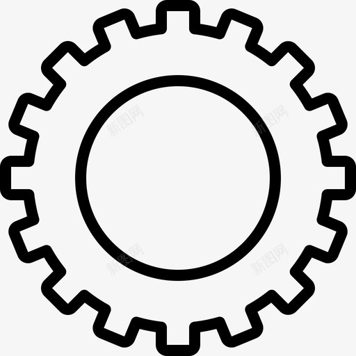 齿轮仪器器具图标svg_新图网 https://ixintu.com 仪器 器具 设备 设置 齿轮