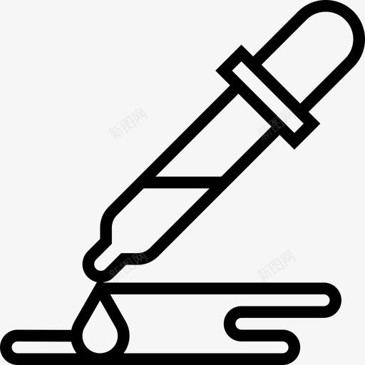 滴管图形工具13线性图标svg_新图网 https://ixintu.com 图形设计 工具 滴管 线性