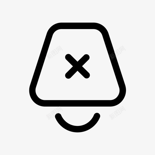 通知禁用行静音图标svg_新图网 https://ixintu.com 用户界面行 行 通知禁用 静音 静默