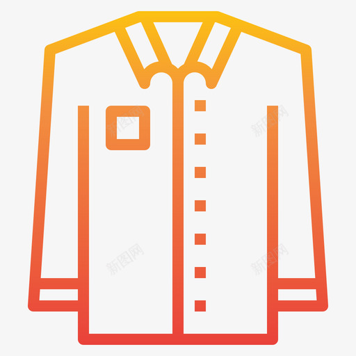 衬衫衣服121渐变色图标svg_新图网 https://ixintu.com 变色 渐变 衣服 衬衫