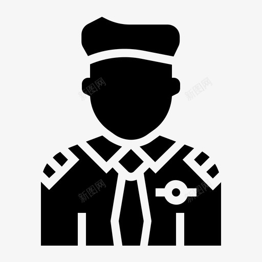 飞行员工作和职业可靠图标svg_新图网 https://ixintu.com 可靠 工作 职业 飞行员