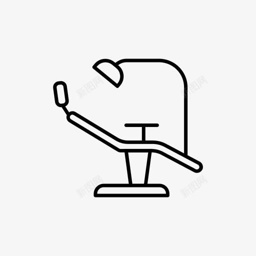 牙科椅牙医医疗图标svg_新图网 https://ixintu.com 医疗 图标 牙医 牙科 牙齿 轮廓