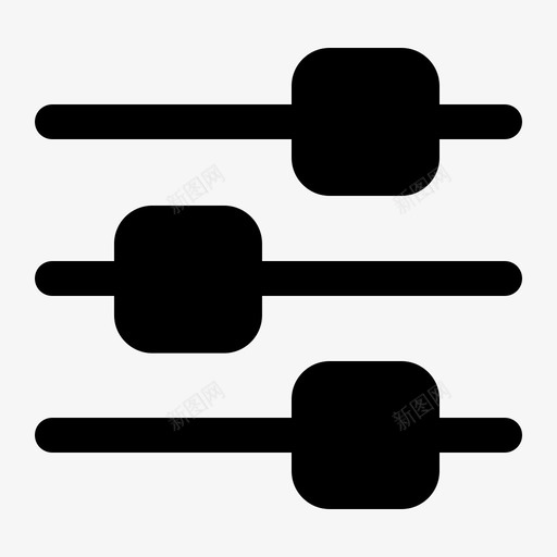 选项均衡器接口图标svg_新图网 https://ixintu.com 均衡器 字形 接口 选项 音乐