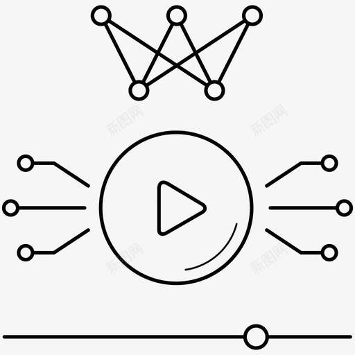 人工智能教育人工智能电影图标svg_新图网 https://ixintu.com 人工智能 在线 学习 教育 电影 课程