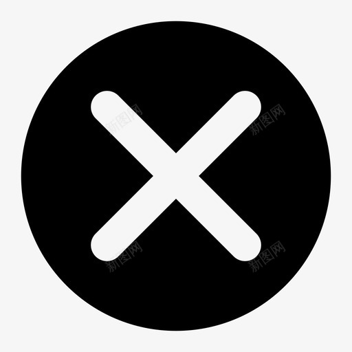 拒绝取消错误图标svg_新图网 https://ixintu.com 交易 取消 失败 拒绝 电子商务 错误