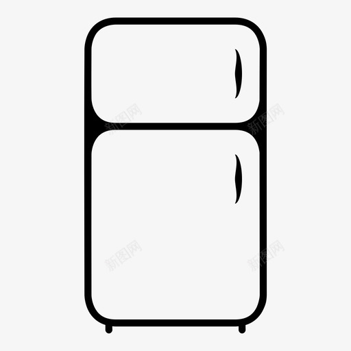 冰箱冰厨房图标svg_新图网 https://ixintu.com 冰箱 厨房
