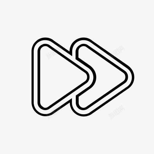 增加速度多媒体音乐图标svg_新图网 https://ixintu.com 右键 增加速度 多媒体 音乐