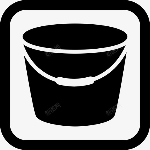桶罐水图标svg_新图网 https://ixintu.com 建筑