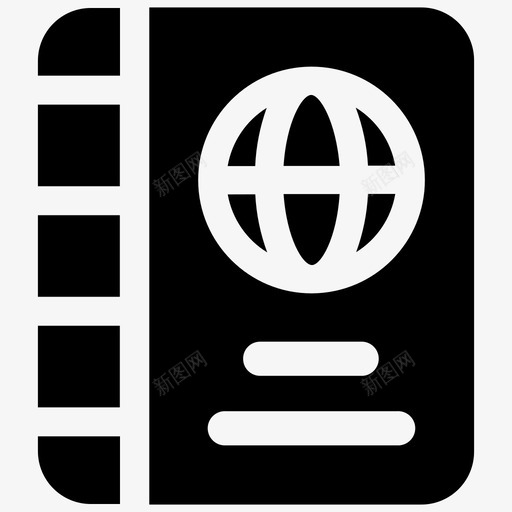 护照航班旅行图标svg_新图网 https://ixintu.com 护照 旅行 暑期 航班