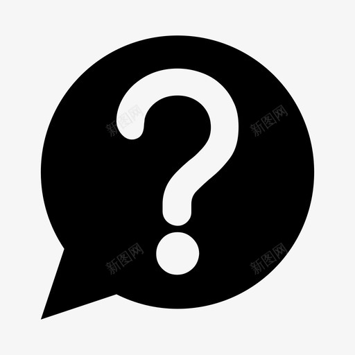 问泡图标svg_新图网 https://ixintu.com 泡 问