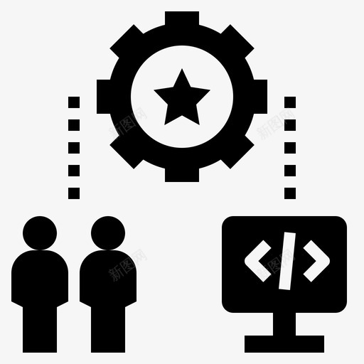 基础设施组织社会图标svg_新图网 https://ixintu.com 基础设施 字形 技术 社会 系统 组织