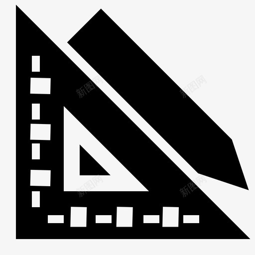 尺子电子商务市场图标svg_新图网 https://ixintu.com 商店 尺子 市场 文具 池井电子商务坚实 电子商务