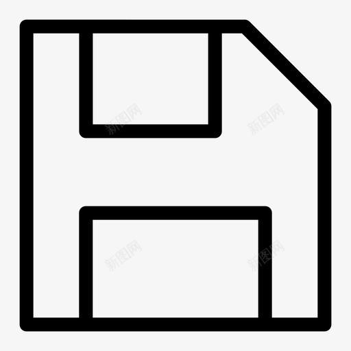 sd卡磁盘软盘图标svg_新图网 https://ixintu.com sd 保存 接口 磁盘 软盘