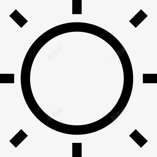 太阳白天界面图标svg_新图网 https://ixintu.com 天气 太阳 界面 白天 自然 阳光
