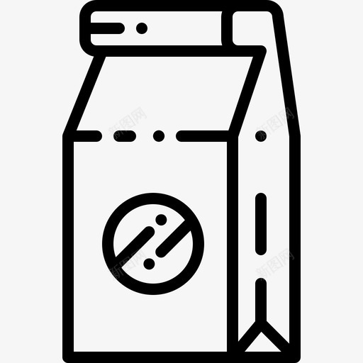 纸袋食品包装图标svg_新图网 https://ixintu.com 包装 外卖 纸袋 食品