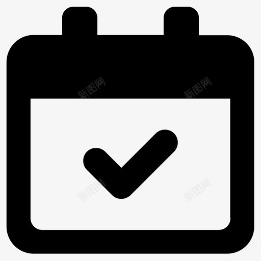 今天日期完成图标svg_新图网 https://ixintu.com 事件 今天 完成 日期 现在