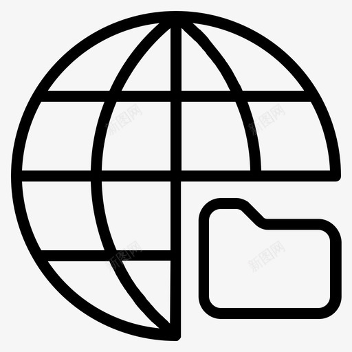 联机文件夹存储web图标svg_新图网 https://ixintu.com web 存储 网站 联机文件夹