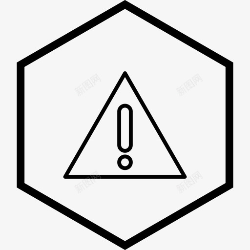 警告牌注意警告图标svg_新图网 https://ixintu.com 天气 标志 注意 警告 警告牌
