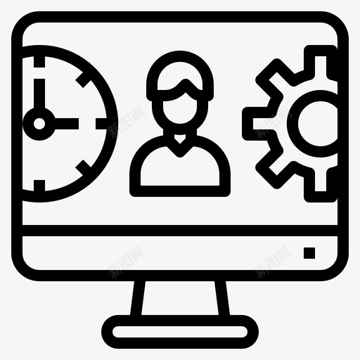 管理管理74线性图标svg_新图网 https://ixintu.com 管理 线性