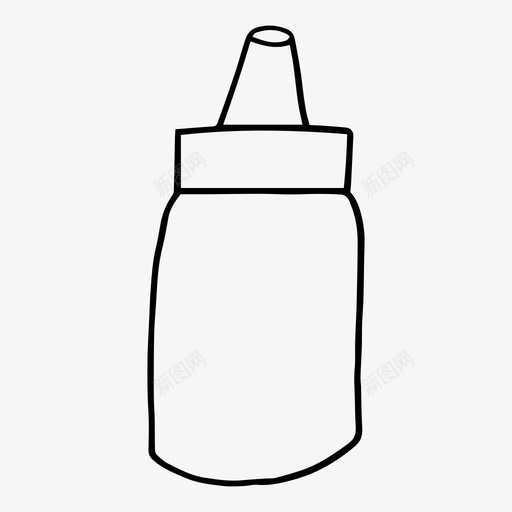 酱汁瓶子番茄酱图标svg_新图网 https://ixintu.com 巴斯 斯科 沙司 瓶子 番茄酱 辛辣 酱汁