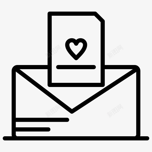 信息信件爱情图标svg_新图网 https://ixintu.com 信件 信息 婚礼 常规 爱情 短信 线路