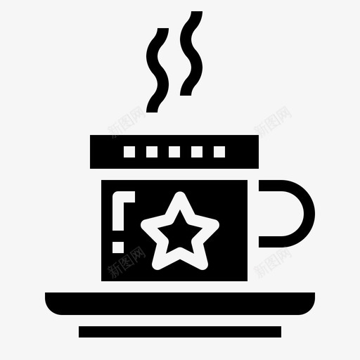 热咖啡杯子饮料图标svg_新图网 https://ixintu.com 冬季纯色图标集 杯子 热咖啡 饮料 马克杯