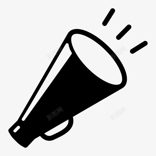扩音器警报通告图标svg_新图网 https://ixintu.com 扩音器 抗议 演讲者 特快 警报 通告