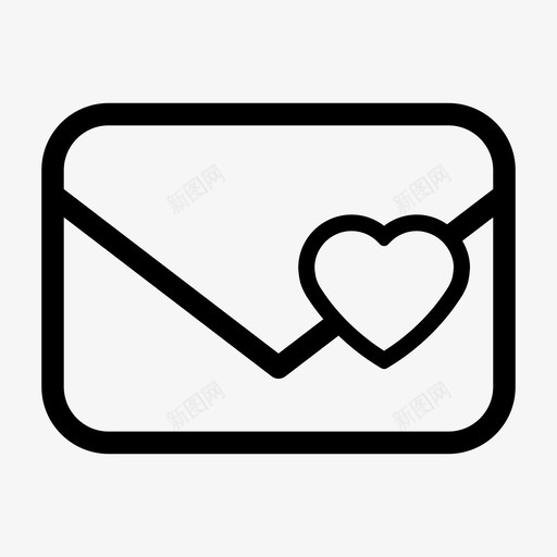 爱的信息聊天信封图标svg_新图网 https://ixintu.com 信封 信息 爱的 聊天