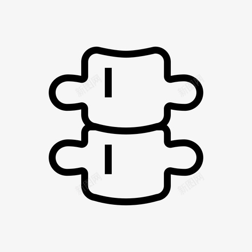 脊柱身体骨骼图标svg_新图网 https://ixintu.com 医疗保健 脊柱 脊椎 身体 骨骼