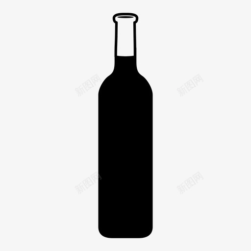 酒瓶乡村葡萄图标svg_新图网 https://ixintu.com 乡村 品尝 葡萄 酒庄 酒瓶