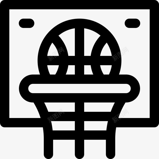篮球返校83直线型图标svg_新图网 https://ixintu.com 直线 篮球 线型 返校