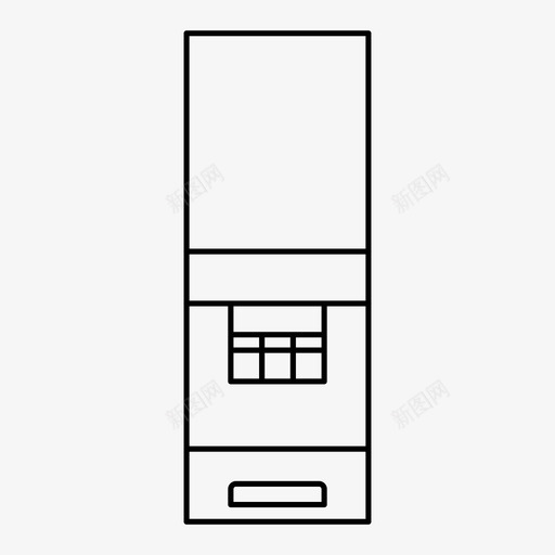 米饭机家用电器厨房用具图标svg_新图网 https://ixintu.com 储藏室 厨房用具 四季 家用电器 米箱 米饭机