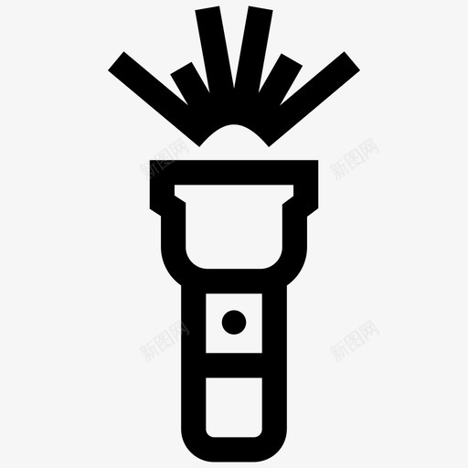 手电筒明亮的电的图标svg_新图网 https://ixintu.com 发光的 手电筒 明亮的 灯的 电的