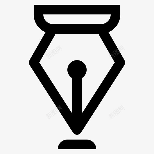 钢笔办公室笔尖图标svg_新图网 https://ixintu.com 公司 办公室 手写笔 笔尖 钢笔 铅笔