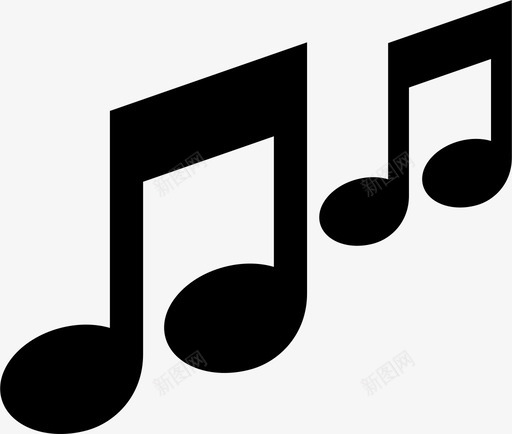 音调音乐音符图标svg_新图网 https://ixintu.com 声音 音乐 音符 音调