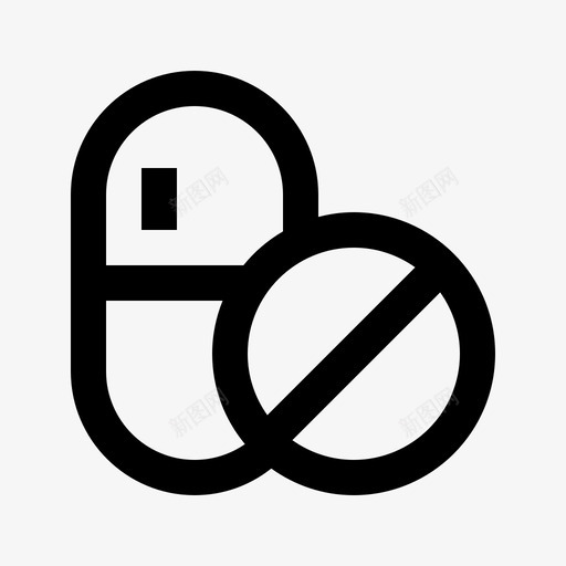 药丸物理和化学线性图标svg_新图网 https://ixintu.com 化学 物理 线性 药丸
