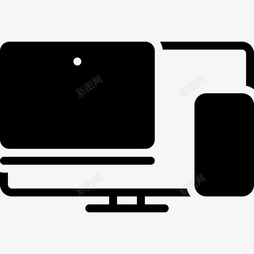 多个设备集合兼容性图标svg_新图网 https://ixintu.com 兼容性 可用 多个 用性 电子化 设备 集合