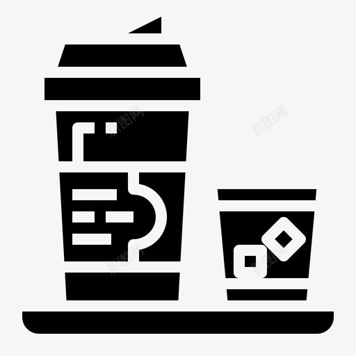 饮料杯子机场实心图标svg_新图网 https://ixintu.com 机场实心图标 杯子 饮料