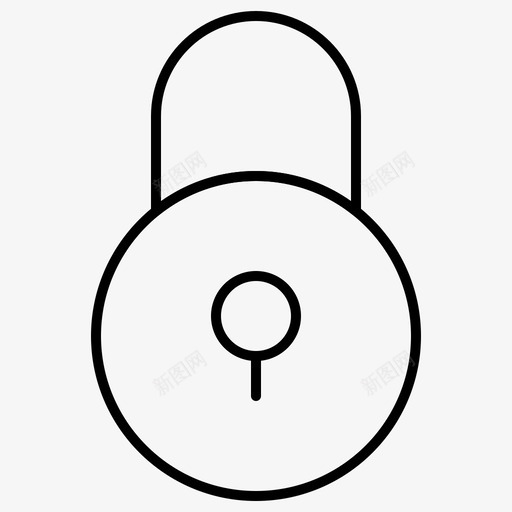 基本锁定用户界面细线集14图标svg_新图网 https://ixintu.com 基本 用户界面 细线 锁定