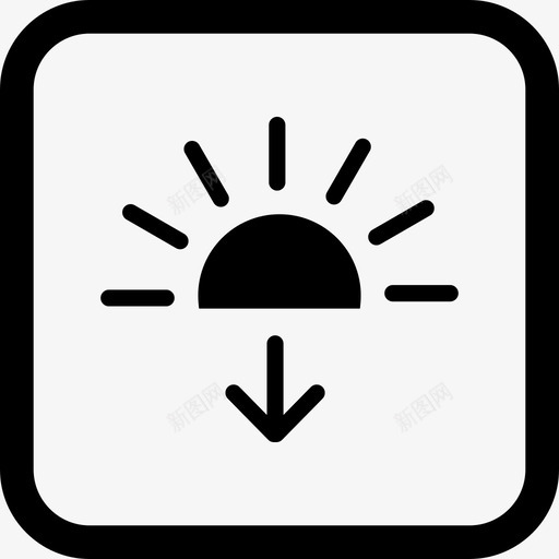 日落傍晚日出图标svg_新图网 https://ixintu.com 傍晚 天气 日出 日落