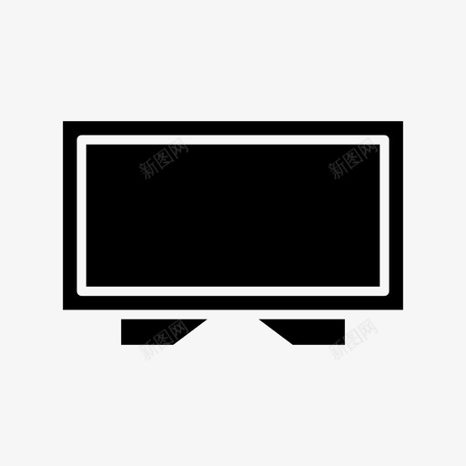 家具房子房间图标svg_新图网 https://ixintu.com 家具 屏幕 房子 房间 电视