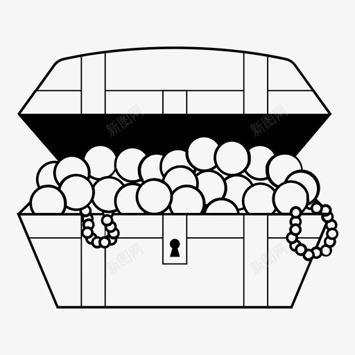宝箱黄金海盗图标svg_新图网 https://ixintu.com 宝箱 海盗 海盗图标 黄金
