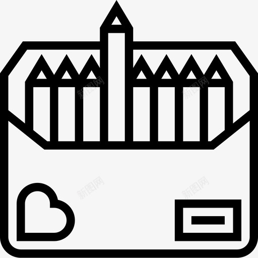 蜡笔文具68线性图标svg_新图网 https://ixintu.com 文具68 线性 蜡笔