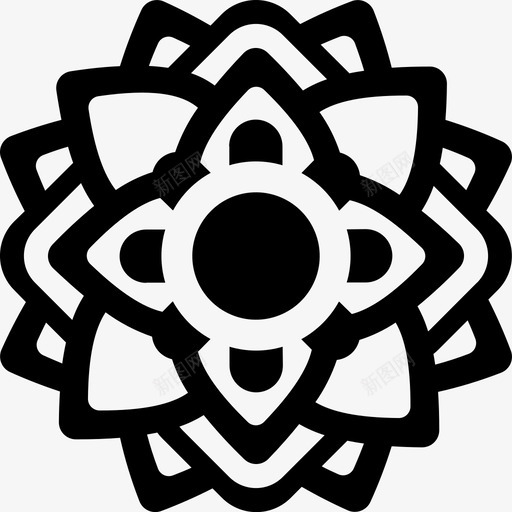 花涂鸦图案图标svg_新图网 https://ixintu.com 图案 泰式 涂鸦 花