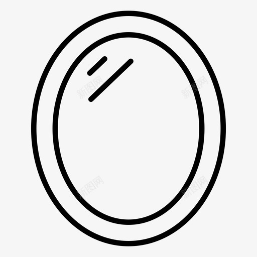 镜子图像外观图标svg_新图网 https://ixintu.com 内饰 化妆镜 反光镜 图像 外观 镜子