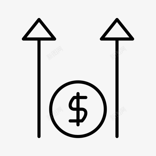 增加商业金融图标svg_新图网 https://ixintu.com 商业 增加 投资 计划 金融