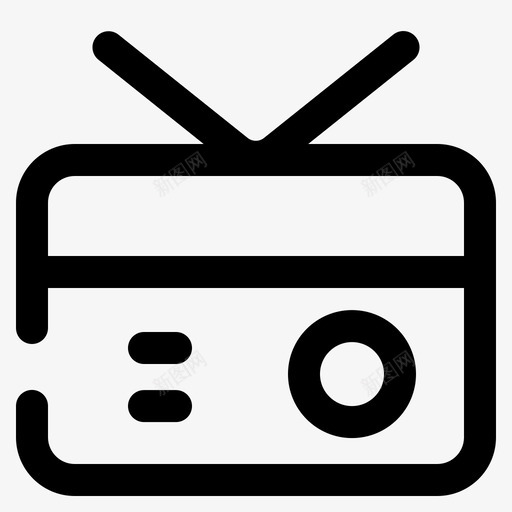 收音机音响电子图标svg_新图网 https://ixintu.com 收音机 电子 电子独特 音乐 音响